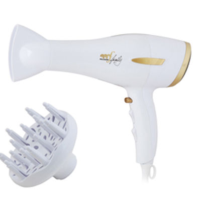 Immagine di Asciugacapelli Gold Style - 2200 W - 220/240 V - bianco/oro - Melchioni [118030020]