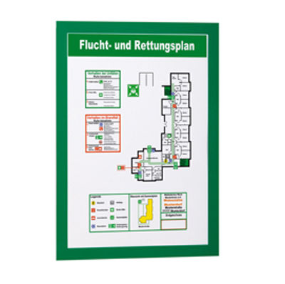 Immagine di CF.2 CORNICI MAGNETICHE DURAFRAME- A4 - 21x29.7 cm - verde - Durable [4872-05]