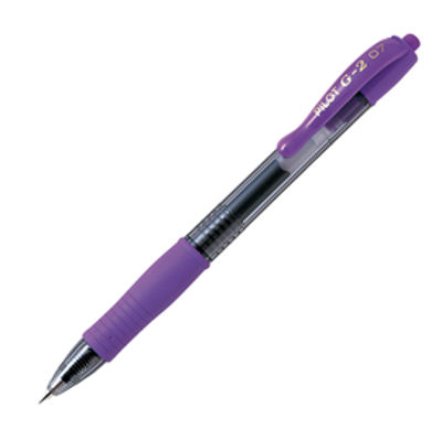 Immagine di Roller gel a scatto G-2 - punta 0,7mm - viola - Pilot [001488]