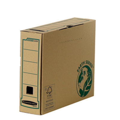 Immagine di Scatola archivio Bankers Box Earth Series - A4 - 25 x 31,5 cm - dorso 8 cm - Fellowes [4470101]