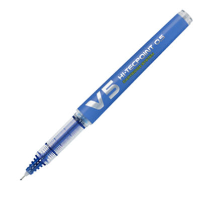 Immagine di ROLLER HI-TECPOINT V5 RICARICABILE BLU BEGREEN PILOT [040326]