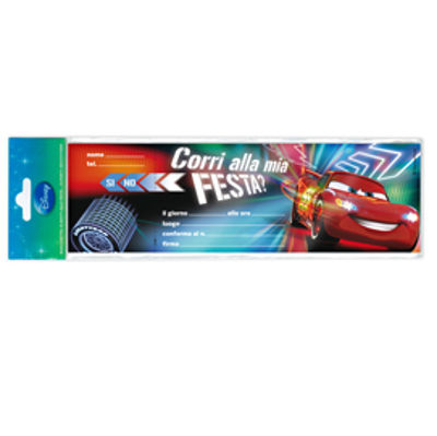 Immagine di Blocchetto invito alla festa Cars 2 Disney - Rex Sadoch - conf. 10 inviti [WYASSCAR]