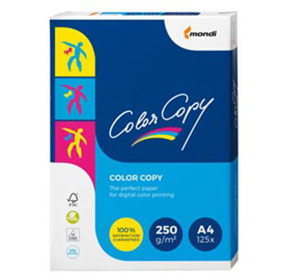 Immagine di Carta Color Copy - A4 - 210 x 297mm - 250gr - bianco - Mondi - conf. 125fg [A4-26497]