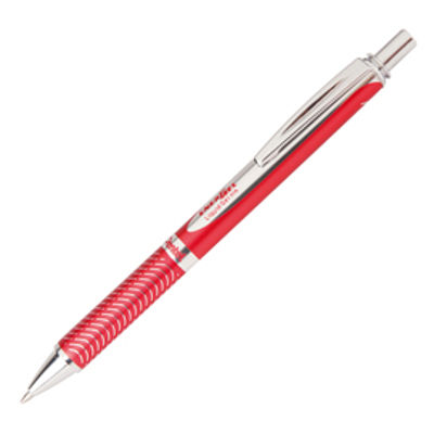 Immagine di Roller a scatto Energel Sterling - punta 0,7mm - fusto rosso - Pentel [0100752]