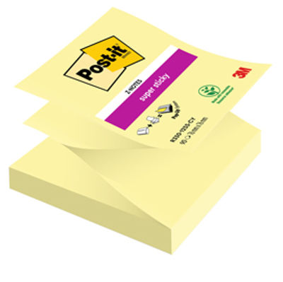 Immagine di BLOCCO 90foglietti Post-it®Super Sticky Z-Notes Canary™76x76mm R330-123SS-CY [81451]