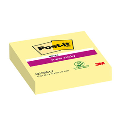 Immagine di CF. 12PZ BLOCCHETTI POST-IT SUPER STICKY GIALLO CANARY 47,6X47X6 MM 3M [622-12SSCY-EU]