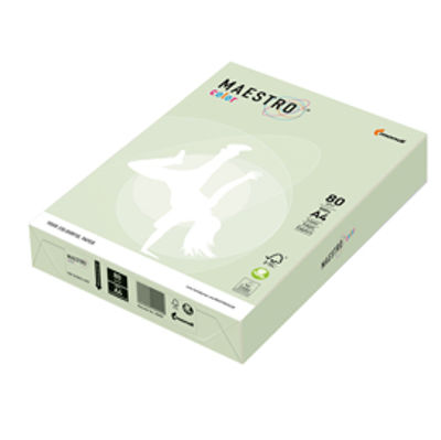 Immagine di Carta Maestro Color - A4 - 80 gr - verde tenue GN27 - Mondi - conf. 500 fogli [7012]