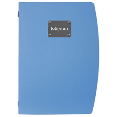 Immagine di PortamenU' Rio - A4 - 24x34 cm - blu - 1 inserto doppio incluso - Securit [MC-RCA4-BU]