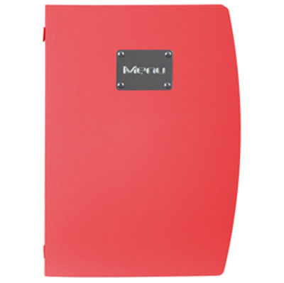 Immagine di PortamenU' Rio - A4 - 24x34 cm - rosso - 1 inserto doppio incluso - Securit [MC-RCA4-RD]