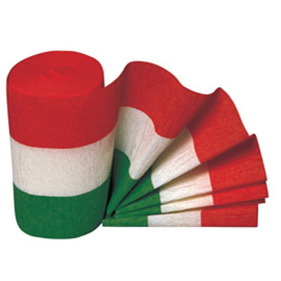 Immagine di Carta crespa Tricolore - 10 cm x10 mt - Rex Sadoch - conf. 3 rotoli [KT1X1]