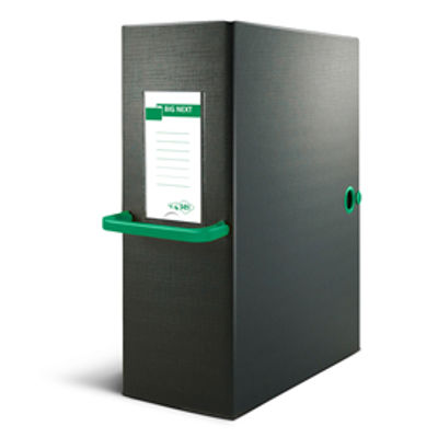 Immagine di Scatola archivio Big Next - dorso 16 cm - 25x35 cm - nero/verde - Sei Rota [68101605]