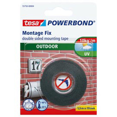 Immagine di NASTRO BIADESIVO 19mmx1,5mt POWERBOND ESTERNI Tesa [55750-00002-03]