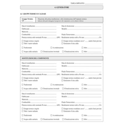 Immagine di Libretto impianto climatizzazione Lombardia - 297 x 210mm - 48 fogli - Edipro [E2621LO]