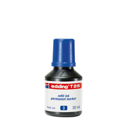 Immagine di Marcatore - blu - 30ml - inchiostro permanente - Edding [4-T25003]