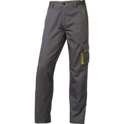 Immagine di Pantalone da lavoro Panostyle  M6PAN - sargia/poliestere/cotone - taglia L - grigio/verde - Deltaplus [M6PANGRGT]