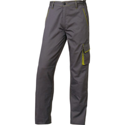 Immagine di Pantalone da lavoro Panostyle  M6PAN - sargia/poliestere/cotone - taglia XL - grigio/verde - Deltaplus [M6PANGRXG]