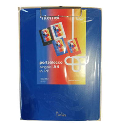 Immagine di PORTABLOCCO A4 IN PPL CON MOLLA IN METALLO BLU [7071BL]