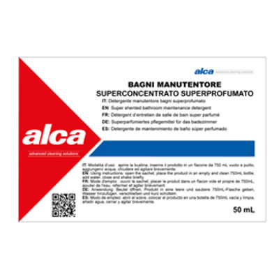 Immagine di Manutentore Bagni Linea Monodose - superprofumato - Alca - bustina da 50 ml [ALC1039]