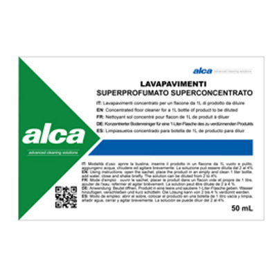 Immagine di Lavapavimenti Linea Monodose - superprofumato - Alca - bustina da 50 ml [ALC1042]