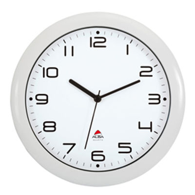 Immagine di OROLOGIO DA PARETE HORNEW Ø30cm BIANCO Alba [HORNEW-BC]