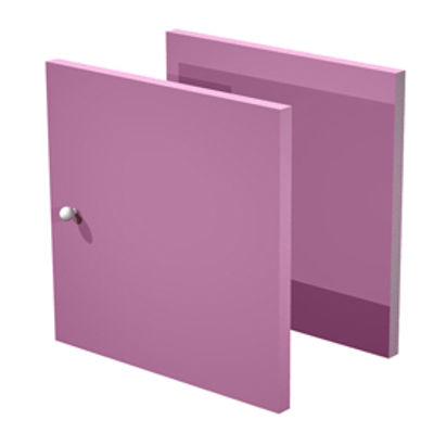 Immagine di Coppia ante Rainbow - 32,2x32,1 cm - per libreria - viola - Artexport [2A MaxC/S]