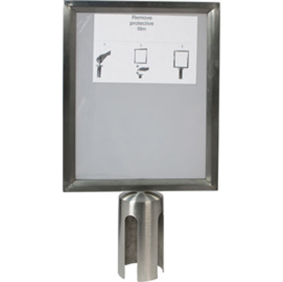 Immagine di Display A4 per colonnine - Securit [RS-SIGN-A4-PS]