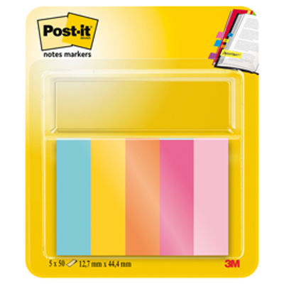 Immagine di SEGNAPAGINA POST-IT 670-5JA-EU 250FG in 5COLORI INDEX 12,7x44mm in CARTA [63135]