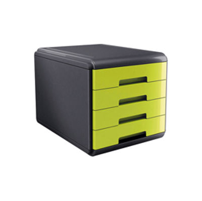 Immagine di Cassettiera Mydesk - 4 cassetti da 45 mm - verde - Arda [18P4PV]