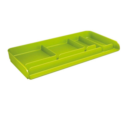 Immagine di Vaschetta portacancelleria Mydesk - 26,1x12,5x2,8 cm - verde - Arda [8110V]