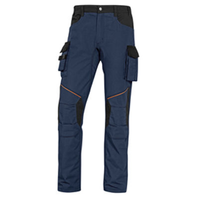 Immagine di Pantalone da lavoro Mach 2 Corporate - twill/poliestere/cotone - taglia L - blu/nero - Deltaplus [MCPA2MNGT]