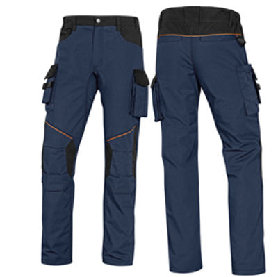 Immagine di Pantalone da lavoro Mach 2 Corporate - twill/poliestere/cotone - taglia XL - blu/nero - Deltaplus [MCPA2MNXG]