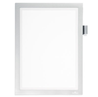 Immagine di CORNICE MAGNETICA DURAFRAME NOTE A4 21X29,7cm ARGENTO DURABLE [4993-23]