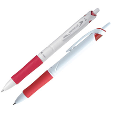 Immagine di Penna a sfera a scatto Acroball Pure White Begreen - punta 1,0mm - rosso  - Pilot [011295]