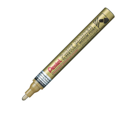 Immagine di MARCATORE PAINT MMP10 ORO PENTEL PUNTA CONICA MEDIA [MMP10-X]