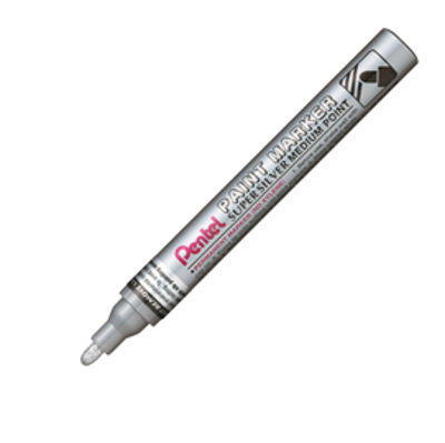 Immagine di MARCATORE PAINT MMP10 ARGENTO PENTEL PUNTA CONICA MEDIA [MMP10-Z]