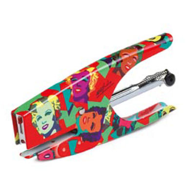 Immagine di Cucitrice a pinza Pop Art - punti 6/4 - Marylin - acciaio cromato - Iternet [0083]