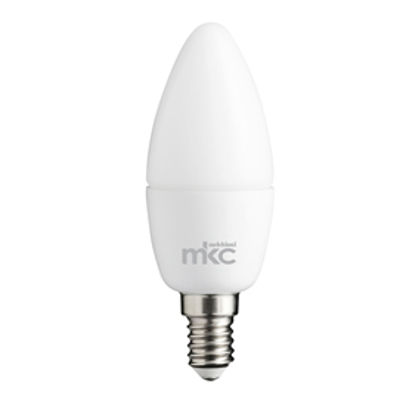 Immagine di Lampada - Led - candela - 5,5W - E14 - 4000K - luce bianca naturale - MKC [499048019]