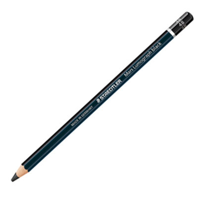 Immagine di Matita di grafite tipo carboncino Mars Lumograph Black - gradazione 4B - Staedtler [100B-4B]