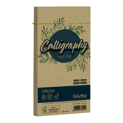 Immagine di Busta Calligraphy Nature - 11 x 22cm - 120gr - oliva - Favini - conf. 25pz [A57N104]