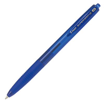 Immagine di Penna a scatto Supergrip G - blu - punta 1,0mm - Pilot [001615]