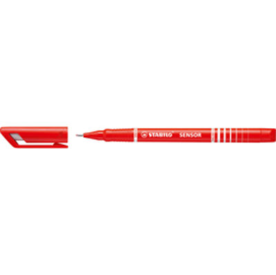 Immagine di Fineliner Stabilo Sensor - tratto 0,3mm - rosso - Stabilo [189/40]