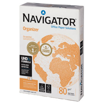 Immagine di CARTA ORGANIZER NAVIGATOR- 2 FORI - A4 - 80 G-MQ - 110 [788857]