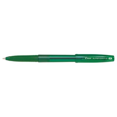 Immagine di Penna a sfera Supergrip G con cappuccio  - punta 0,7mm - verde - Pilot [PIL-001659]