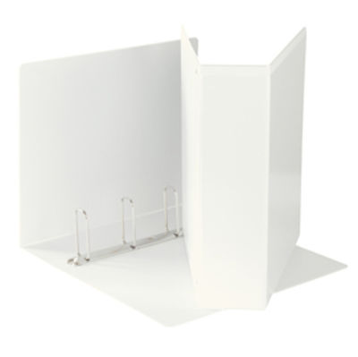 Immagine di Raccoglitore personalizzabile Display - 4 anelli quadri 65 mm - 22x30 cm - bianco - Esselte [394758000]