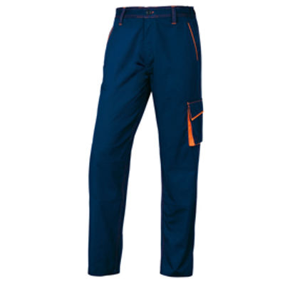 Immagine di Pantalone da lavoro Panostyle   M6PAN - sargia/poliestere/cotone - taglia XXL - blu/arancio - Deltaplus [M6PANBMXX]