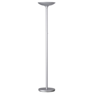 Immagine di Lampada da terra Varialux - base diametro 30 cm - altezza 175/186 cm - a led - 22W - grigio metal - Unilux [400090468]