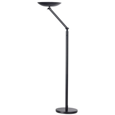 Immagine di Lampada da terra articolata Varialux - a led - base diametro 30 cm - altezza 175/186 cm - 22W - nero - Unilux [400090469]