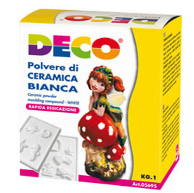 Immagine di Polvere di ceramica bianca - 1 kg - Deco [05695]