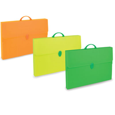 Immagine di Valigetta polionda Fluo 28x39cm dorso 8cm colori assortiti [PF14254 FL1COL]