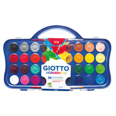 Immagine di Colori acquerello 36 pastiglie da Ø30mm GIOTTO [353600]